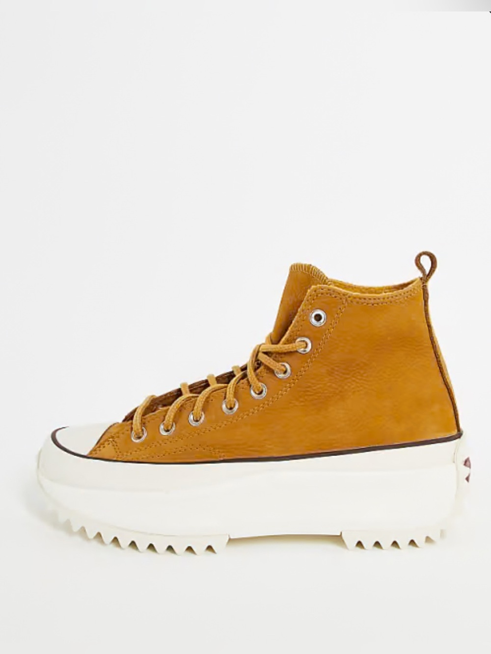 Converse Run Star Hike Hi Trainers In Tan Suede-Brown US Women’s Size 8.5
